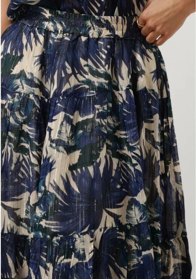 Lollys Laundry Blauwe Maxi Rok Sunsetll Stijl Multicolor Dames