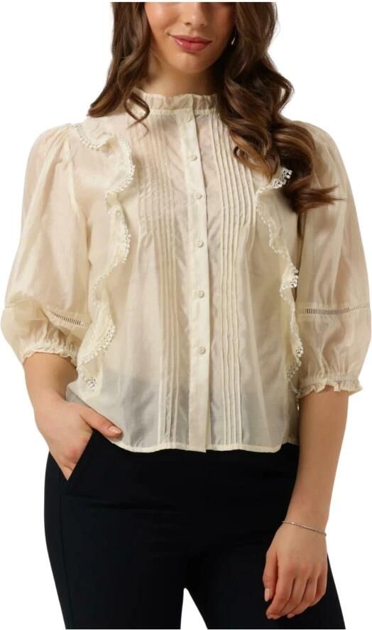 Lollys Laundry Ecru Shirt 3 4 Mouw Trendy Blouse Beige Dames - Foto 6