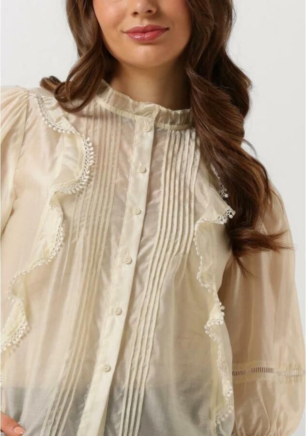 Lollys Laundry Ecru Shirt 3 4 Mouw Trendy Blouse Beige Dames - Foto 4