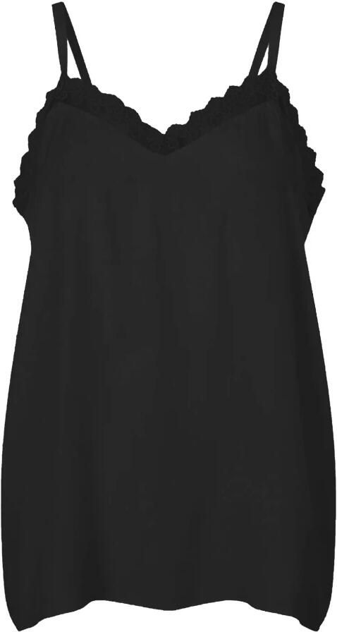 Lollys Laundry Feminien kanten top met verstelbare bandjes Black Dames - Foto 5