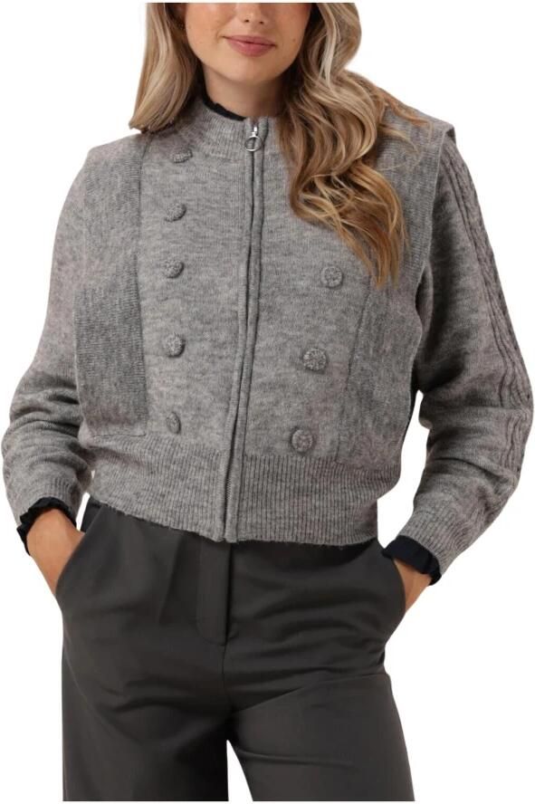 LOLLYS LAUNDRY Dames Truien & Vesten Noviall Cardigan Ls Grijs - Foto 3