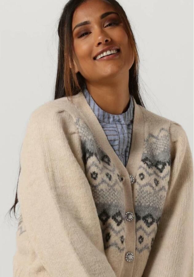 LOLLYS LAUNDRY Dames Truien & Vesten Laura Cardigan Ecru - Foto 4