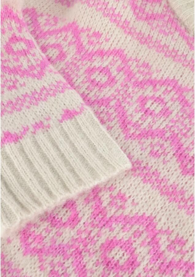 Lollys Laundry Lichtgrijze trui met roze print Multicolor Dames - Foto 5