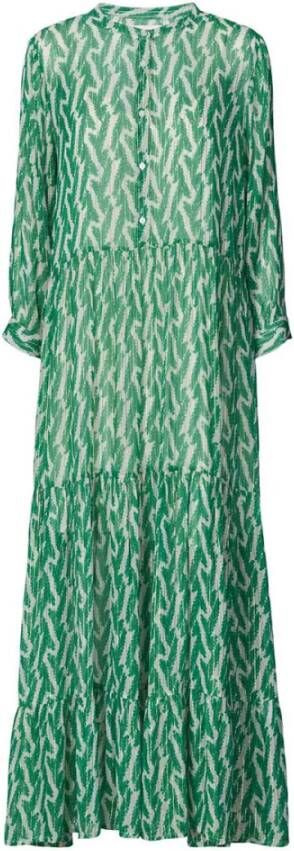 Lollys Laundry Maxi-jurk met lurex Nee groen - Foto 2