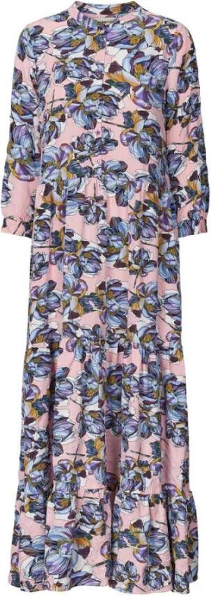 Lollys Laundry Blauwe Maxi Jurk voor Vrouwen Multicolor Dames - Foto 4