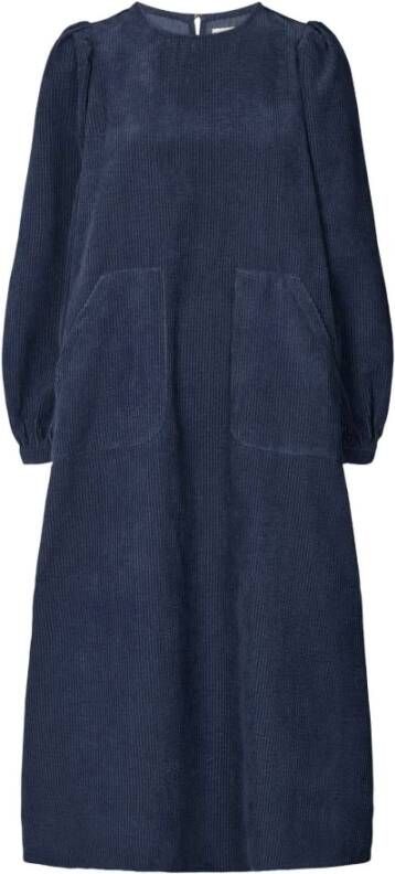 Lollys Laundry Lucas Jurk 23493-3059 Donkerblauw Blue Dames