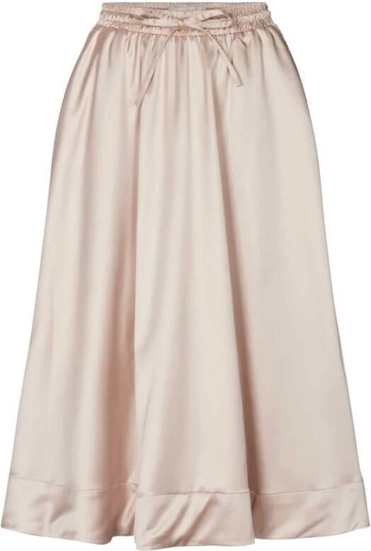 Lollys Laundry Midi Skirts Beige Dames