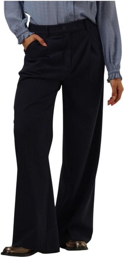 Lollys Laundry Navy Gestreepte Elegante Polyester Broek Blue Dames - Foto 5