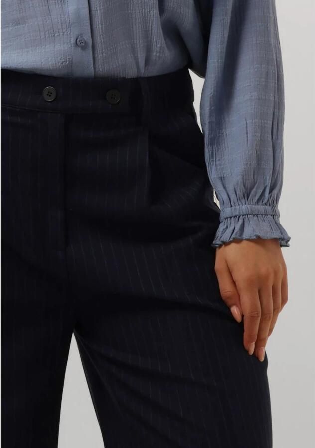 Lollys Laundry Navy Gestreepte Elegante Polyester Broek Blue Dames - Foto 3