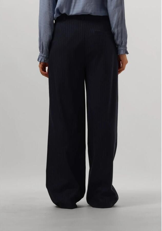 Lollys Laundry Navy Gestreepte Elegante Polyester Broek Blue Dames - Foto 4