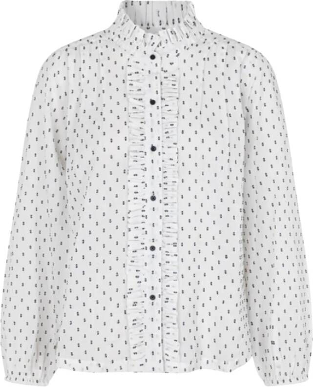 Lollys Laundry Perth Blouse 23415-2072 Wit White Dames