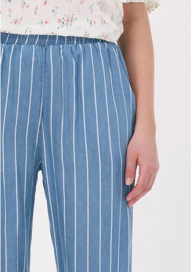 Lollys Laundry Wijde Broek Dames Blauw Blue Dames