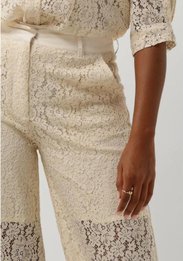 Lollys Laundry Wijde Ecru Broek Sheilall Stijl Beige Dames - Foto 4