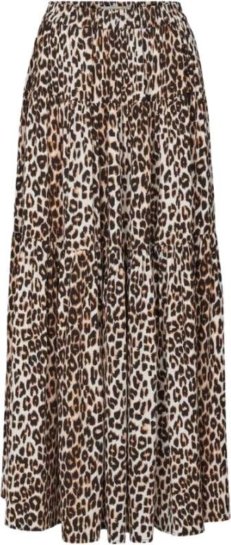 Lollys Laundry Maxi Skirts Bruin Dames