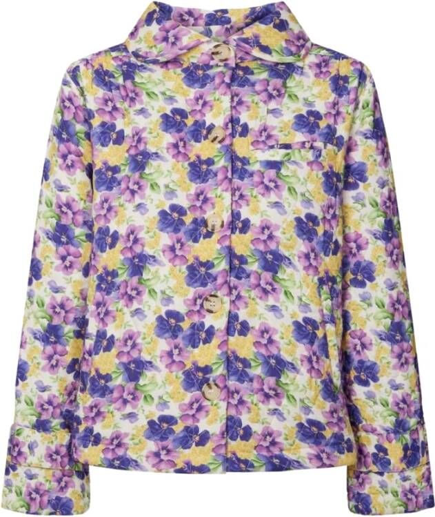Lolly's Laundry Viola quilet jas bloemenprint Roze Dames