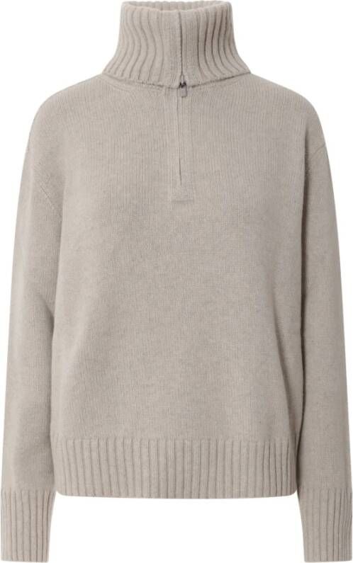 Loro Piana Beige Cashmere Sweater Aw23 Beige Dames