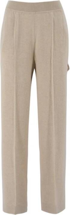 Loro Piana Casual Kasjmier Broek Beige Dames