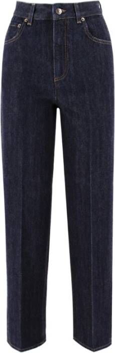 Loro Piana Denim Hoge Taille Jeans Blauw Dames