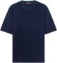Loro Piana Luxe Cashmere Zijden T-shirt Blauw Heren - Thumbnail 1