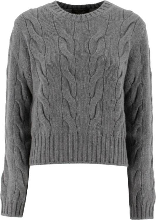 Loro Piana Ronde hals Gebreide kleding Gray Dames