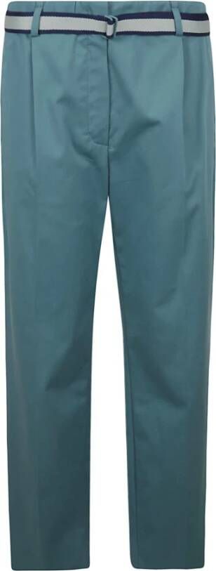 Loro Piana Symphony Cotton S Chinos Blauw Dames
