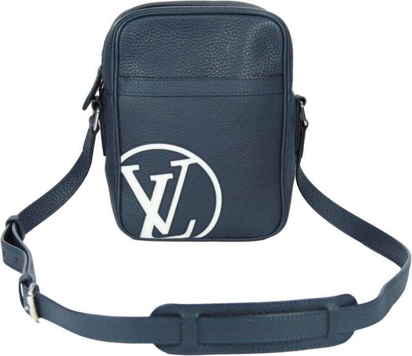 Louis Vuitton Vintage Louis Vuitton Danube LV Circle PM Blue Taurillon Blauw Dames
