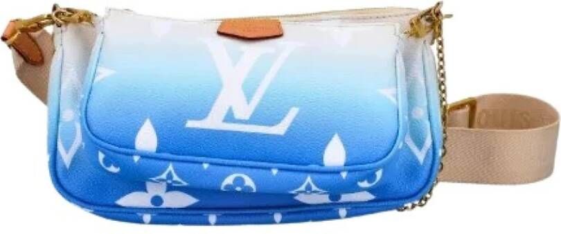 Louis Vuitton Vintage Pre-eigendom canvas crossbody-bags Blauw Dames