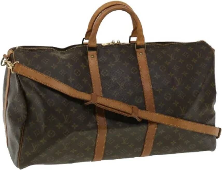 Louis Vuitton Vintage Pre-eigendom canvas reiszakjes Bruin Dames