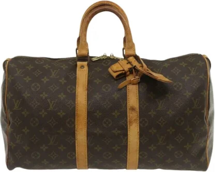 Louis Vuitton Vintage Pre-eigendom canvas reiszakjes Bruin Dames