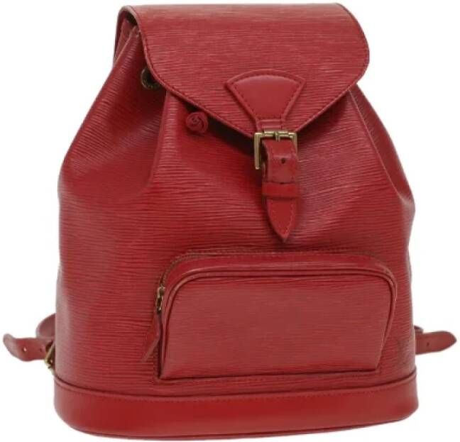 Louis Vuitton Vintage Pre-owned Canvas backpacks Rood Dames