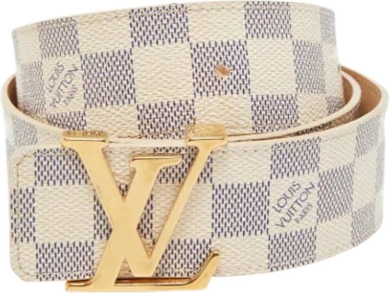 Louis Vuitton Vintage Pre-owned Canvas belts Beige Dames