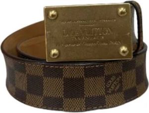 Louis Vuitton Vintage Pre-owned Canvas belts Bruin Unisex