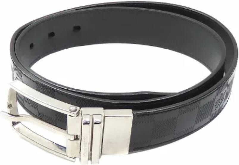 Louis Vuitton Vintage Pre-owned Canvas belts Zwart Dames