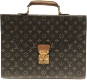 Louis Vuitton Vintage Pre-owned Canvas briefcases Bruin Unisex