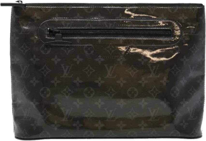 Louis Vuitton Vintage Pre owned Canvas clutches Zwart Dames