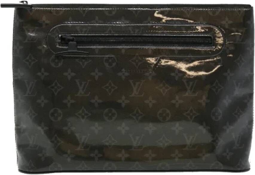 Louis Vuitton Vintage Pre-owned Canvas clutches Zwart Dames