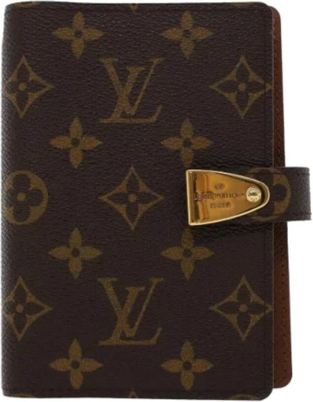 Louis Vuitton Vintage Pre-owned Canvas home-office Bruin Dames