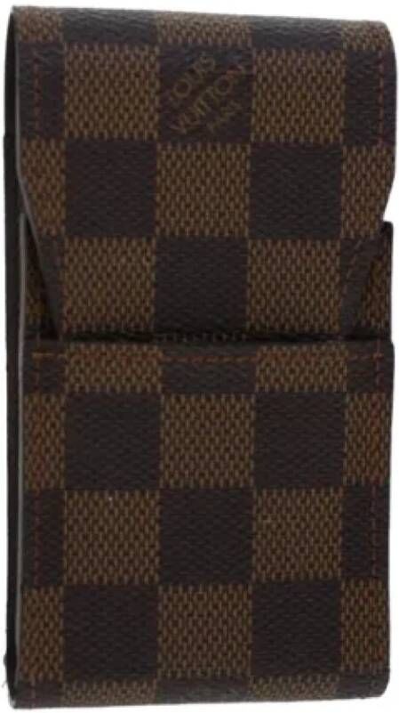 Louis Vuitton Vintage Pre-owned Canvas home-office Bruin Dames