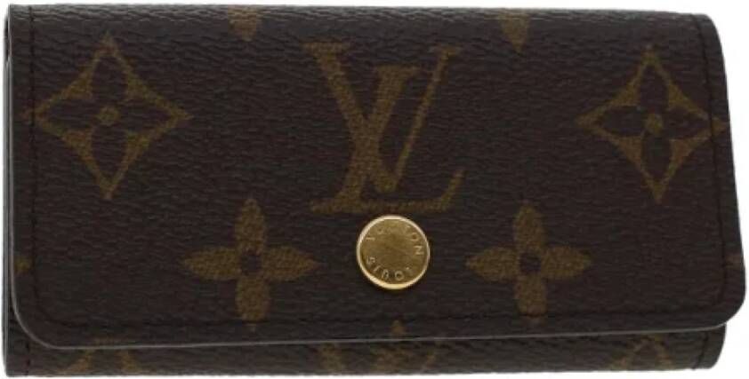 Louis Vuitton Vintage Pre-owned Canvas key-holders Bruin Dames
