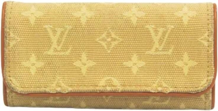 Louis Vuitton Vintage Pre-owned Canvas key-holders Geel Dames