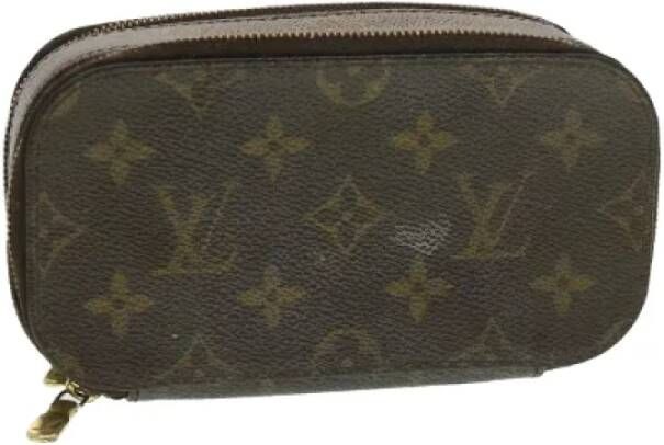 Louis Vuitton Vintage Pre-owned Canvas louis-vuitton-bags Bruin Dames