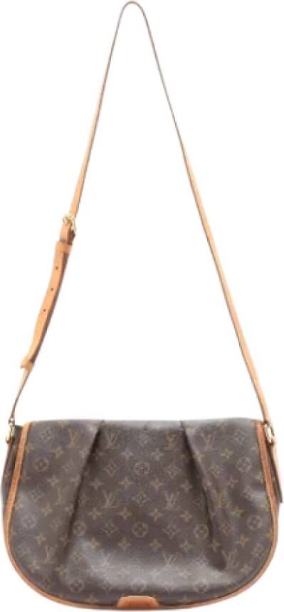 Louis Vuitton Vintage Pre-owned Canvas louis-vuitton-bags Bruin Dames