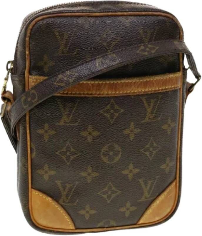Louis Vuitton Vintage Pre-owned Canvas louis-vuitton-bags Bruin Dames