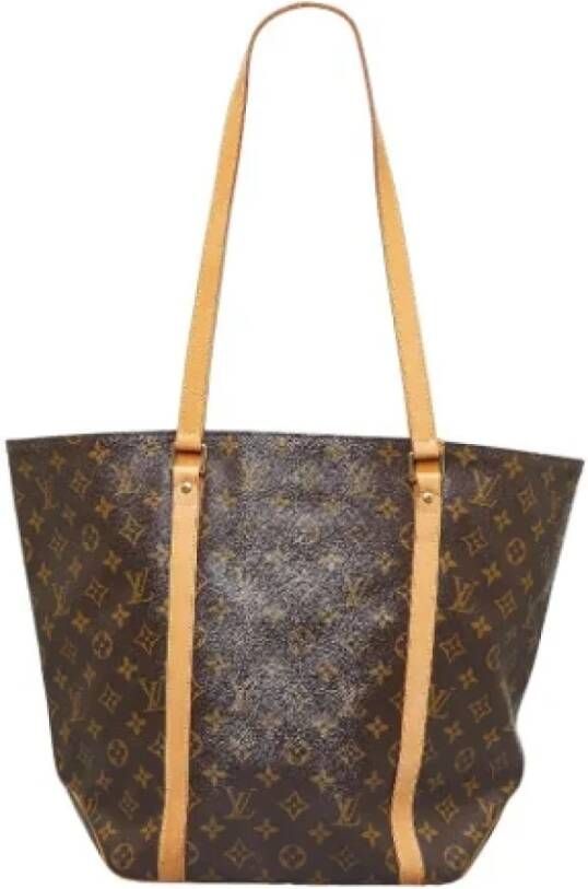 Louis Vuitton Vintage Pre-owned Canvas louis-vuitton-bags Bruin Dames