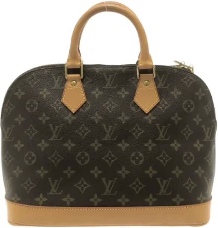 Louis Vuitton Vintage Pre-owned Canvas louis-vuitton-bags Bruin Dames