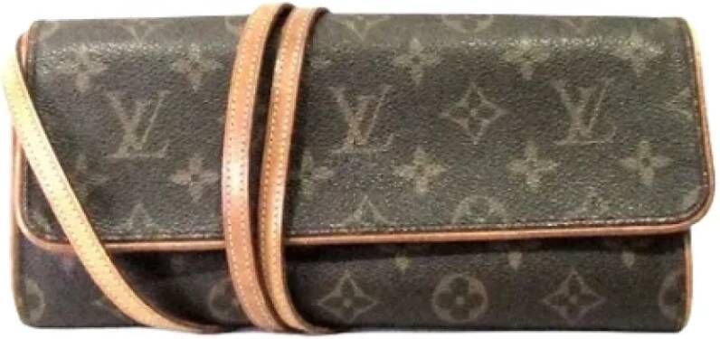 Louis Vuitton Vintage Pre-owned Canvas louis-vuitton-bags Bruin Dames