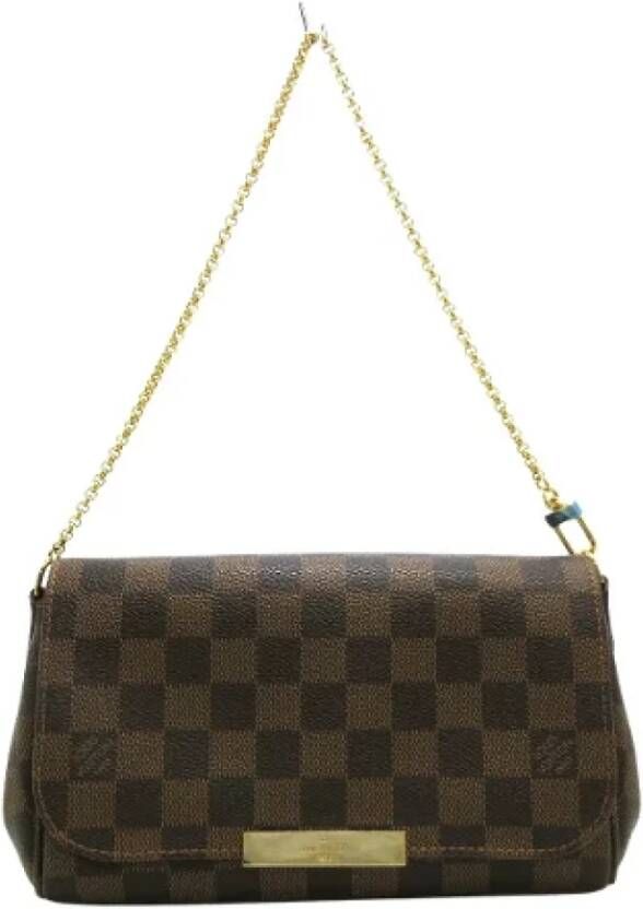 Louis Vuitton Vintage Pre-owned Canvas louis-vuitton-bags Bruin Dames