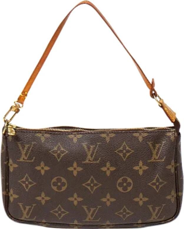 Louis Vuitton Vintage Pre-owned Canvas louis-vuitton-bags Bruin Dames