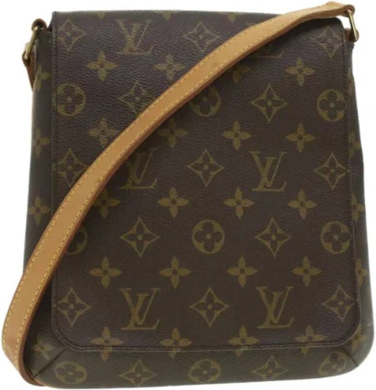 Louis Vuitton Vintage Pre-owned Canvas louis-vuitton-bags Bruin Dames