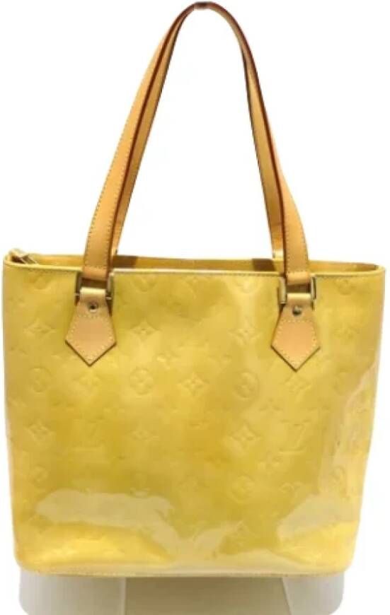 Louis Vuitton Vintage Pre-owned Canvas louis-vuitton-bags Geel Dames